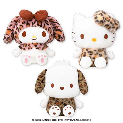サンリオキャラクターズ ヒョウ柄ドールBIGタイプ1