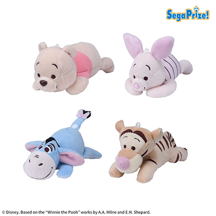 くまのプーさん　寝そべり　マスコット　さくらVer.