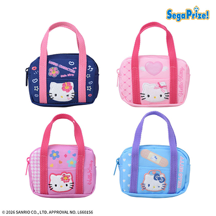 ハローキティ　スクールバッグ型ポーチ