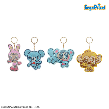 ナルミヤキャラクターズ　ラインストーンデコキーホルダー