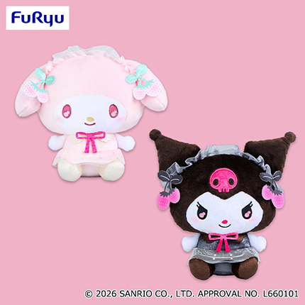 マイメロディ・クロミ　しろいちごくろいちごBIGぬいぐるみ