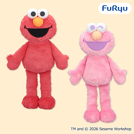 セサミストリート カラフルエルモBIGぬいぐるみ