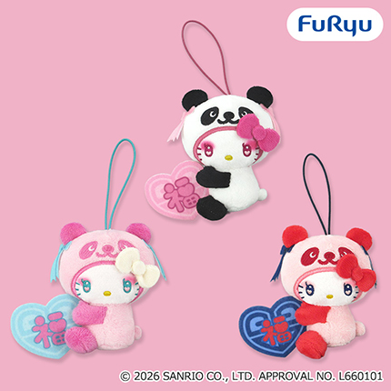 パンダ ハローキティ 中華ロリータマスコット