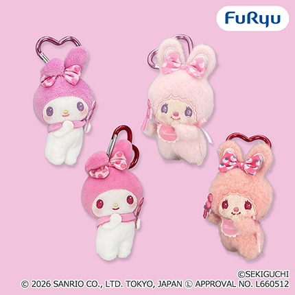 チムたん×マイメロディ おそろいいちごリボンマスコット