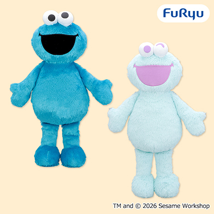 セサミストリート カラフルクッキーモンスターBIGぬいぐるみ